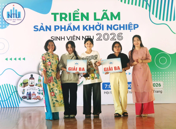 Hơn 1.000 sinh viên NTU tham gia triển lãm dự án khởi nghiệp năm học 2025–2026
