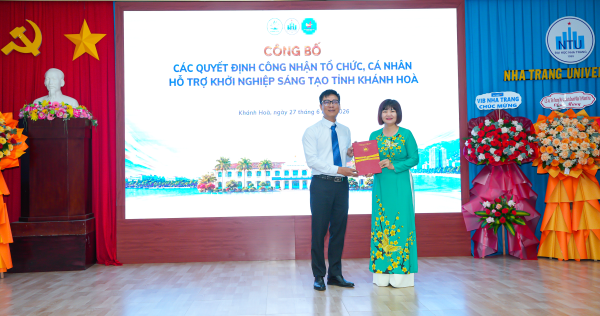 Trường Đại học Nha Trang chính thức ra mắt Hệ sinh thái Đổi mới sáng tạo, mở rộng không gian kết nối nghiên cứu, khởi nghiệp và chuyển giao công nghệ.