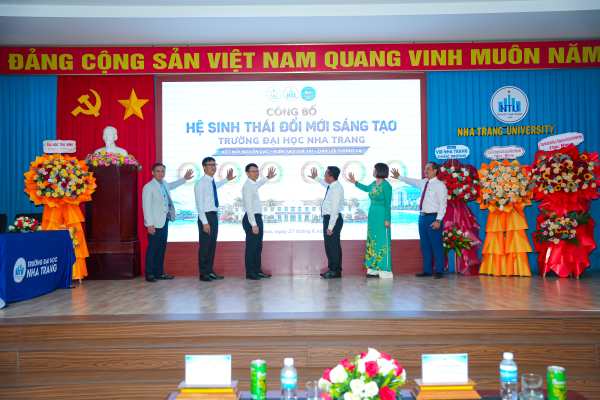 Trường Đại học Nha Trang chính thức ra mắt Hệ sinh thái Đổi mới sáng tạo, mở rộng không gian kết nối nghiên cứu, khởi nghiệp và chuyển giao công nghệ.