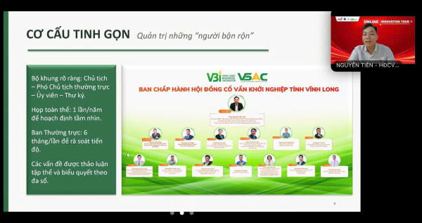 Trường Đại học Nha Trang chia sẻ mô hình Vườn ươm doanh nghiệp và hoạt động đổi mới sáng tạo tại Online Innovation Tour 