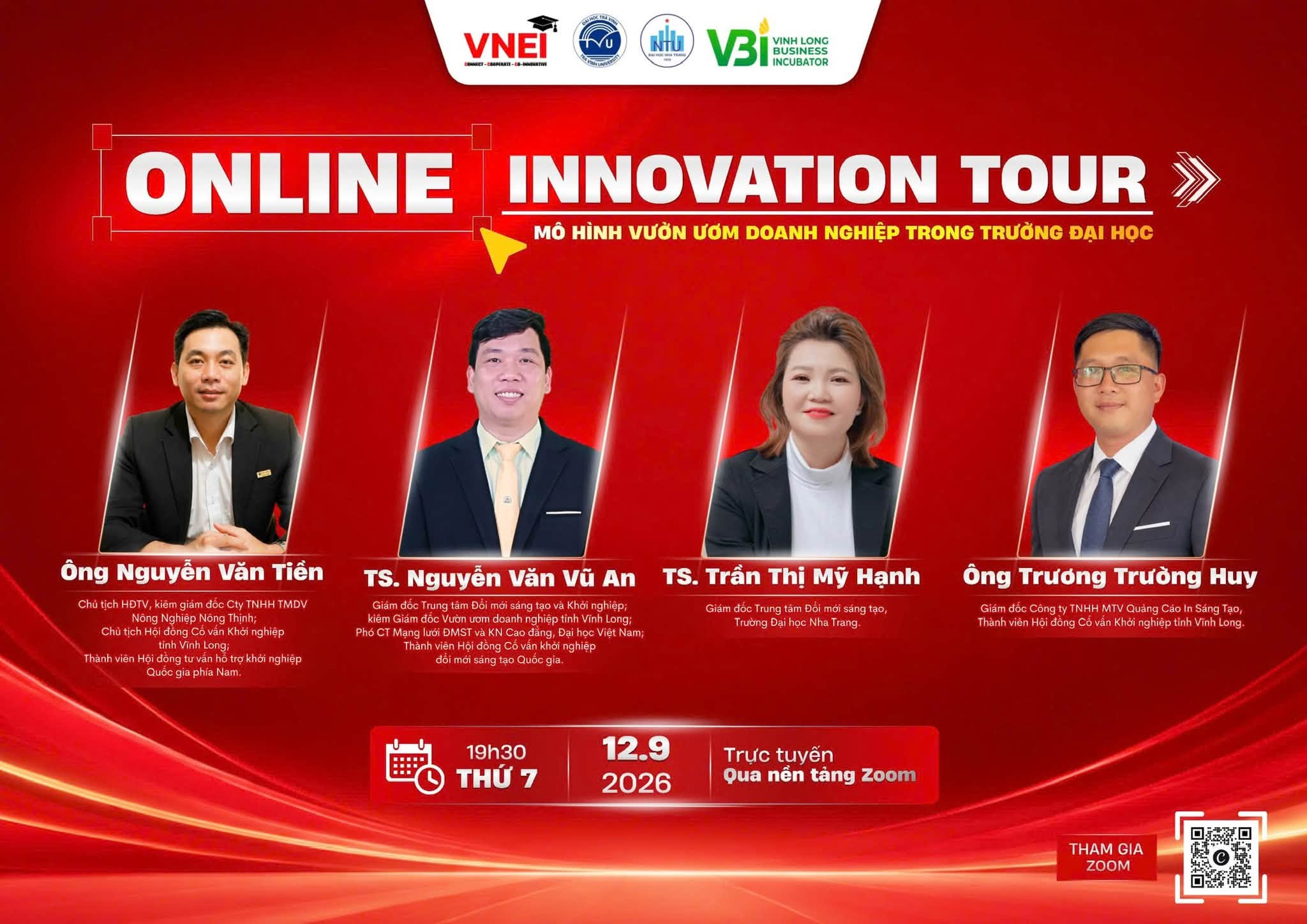 Trường Đại học Nha Trang chia sẻ mô hình Vườn ươm doanh nghiệp và hoạt động đổi mới sáng tạo tại Online Innovation Tour 