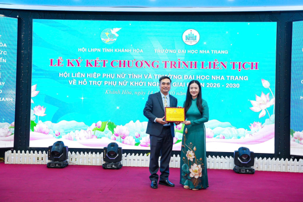 Trường Đại học Nha Trang và Hội Liên hiệp Phụ nữ tỉnh Khánh Hòa: Kết nối hệ sinh thái, lan tỏa giá trị, đồng hành cùng phụ nữ khởi nghiệp.